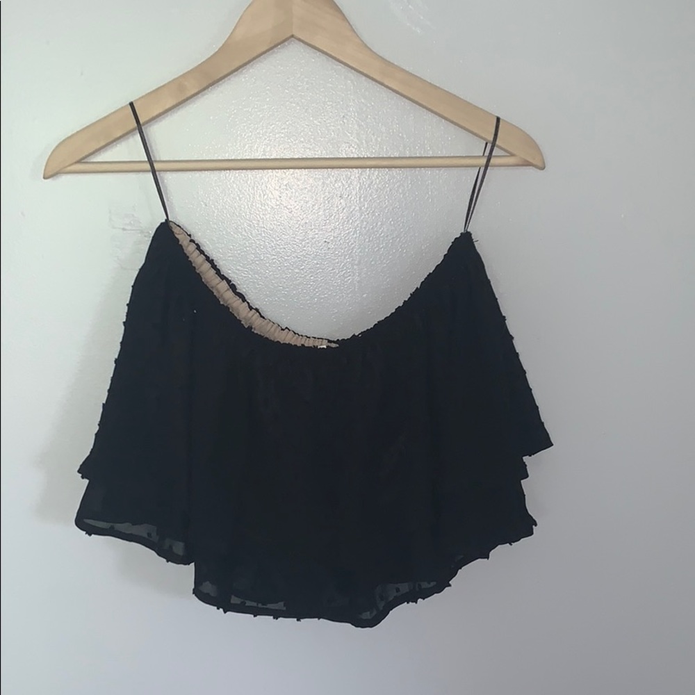 Strapless flow shirt